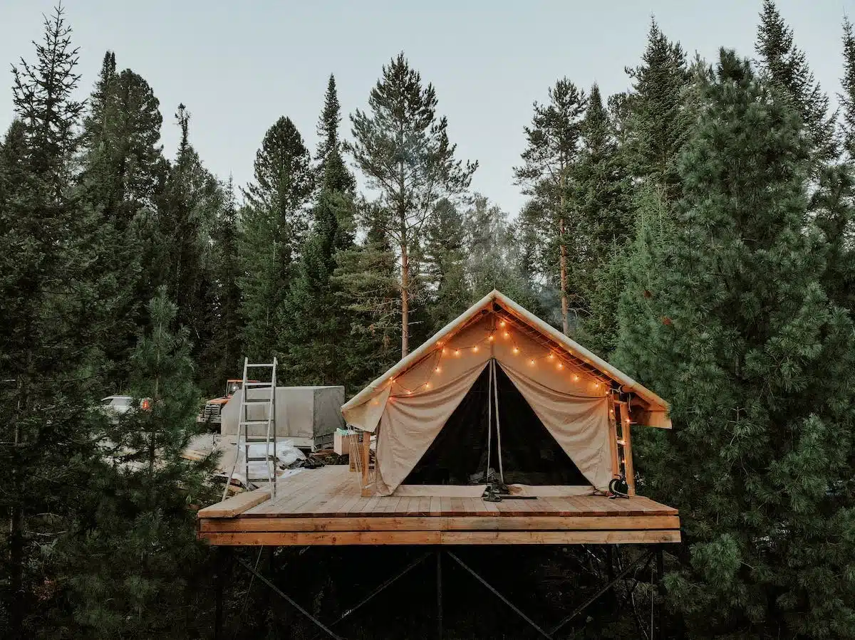 tente forêt